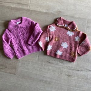 Set of two Zara knit sweaters